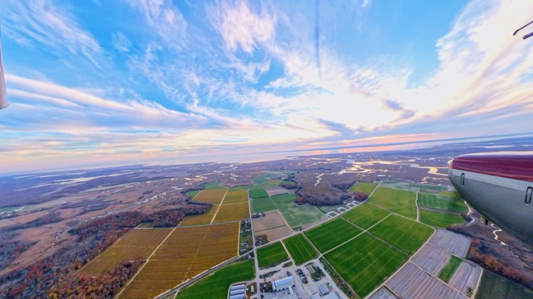 Flying over South Jersey
